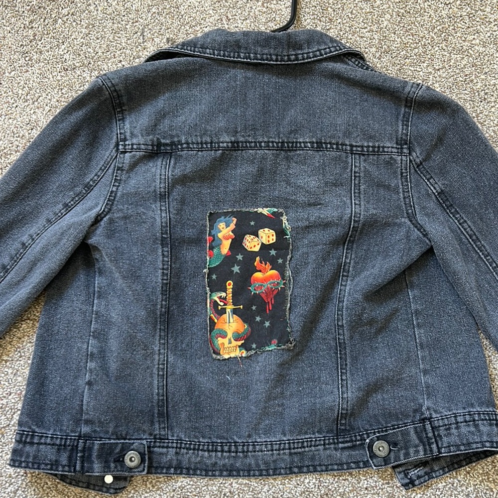 Black jean jacket